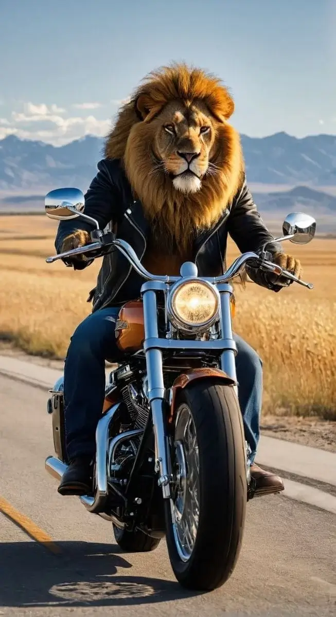 Лев не только царь зверей, но и царь байкеров