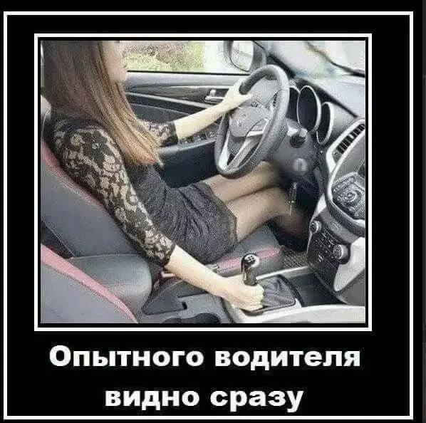 Опытного водителя видно сразу