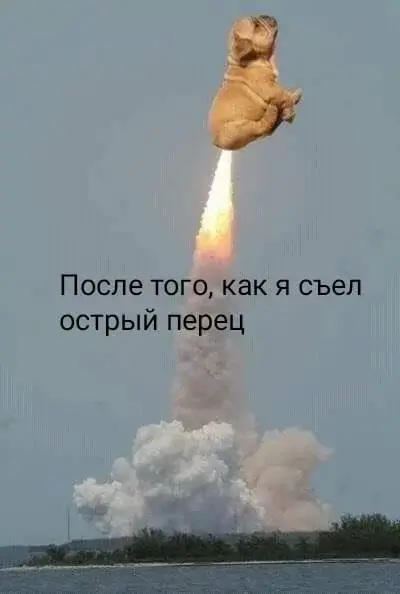 После того, как я съел острый перец